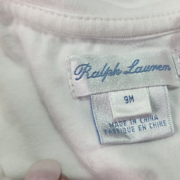 Ralph Lauren Baby Fancy Snap Bottom One Piece Pajama 9M - Picture 5 of 5